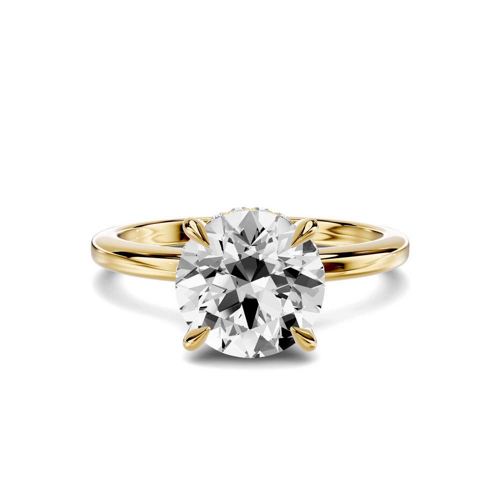 360 degree view of Avalon Classic Hidden Halo Engagement Ring