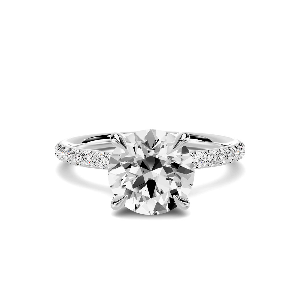 360 degree view of Avalon Classic Pavé Engagement Ring