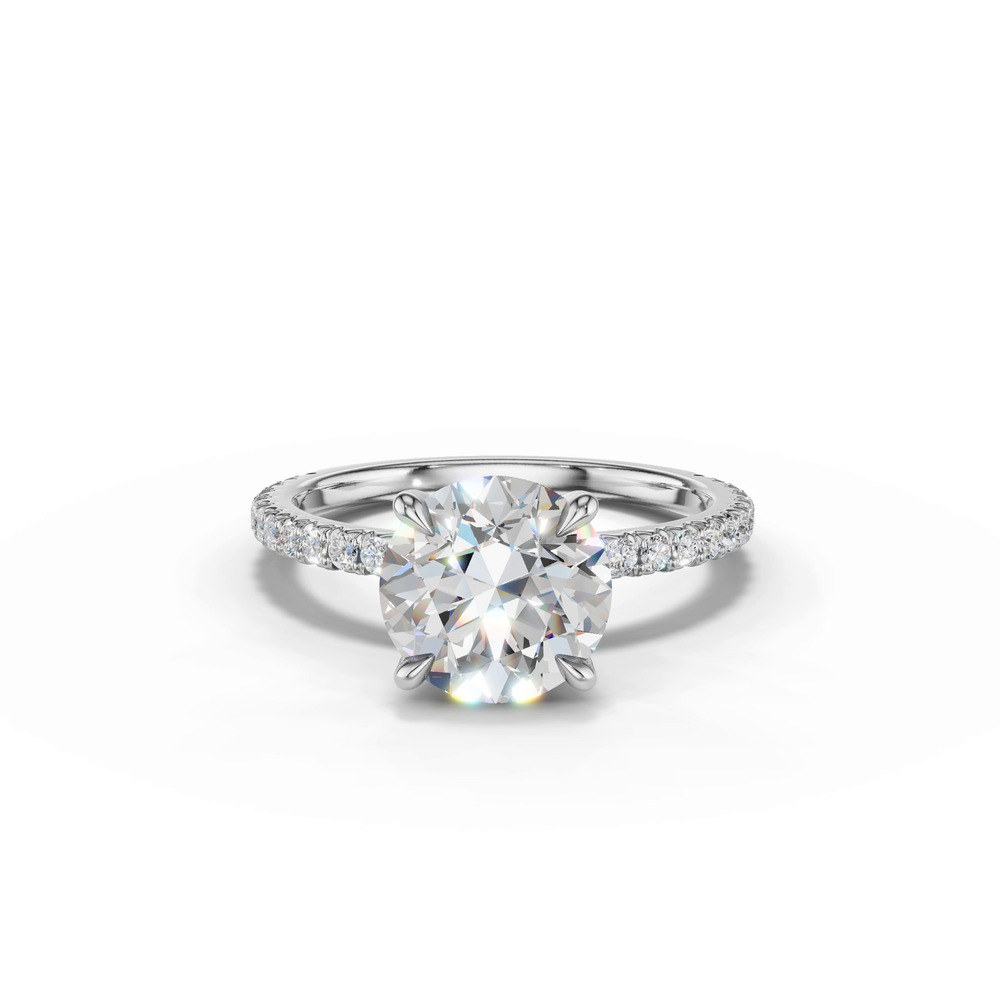 360 degree view of Lumina French Pavé Engagement Ring (1/3 ct. tw.)