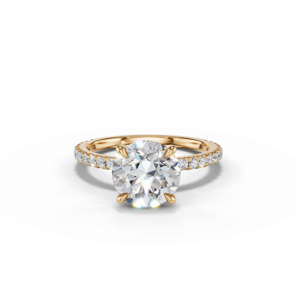 360 degree view of Lumina French Pavé Lab Engagement Ring (1/3 ct. tw.)