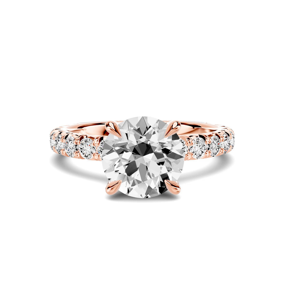 360 degree view of Lumina French Pavé Lab Engagement Ring (3/4 ct. tw.)