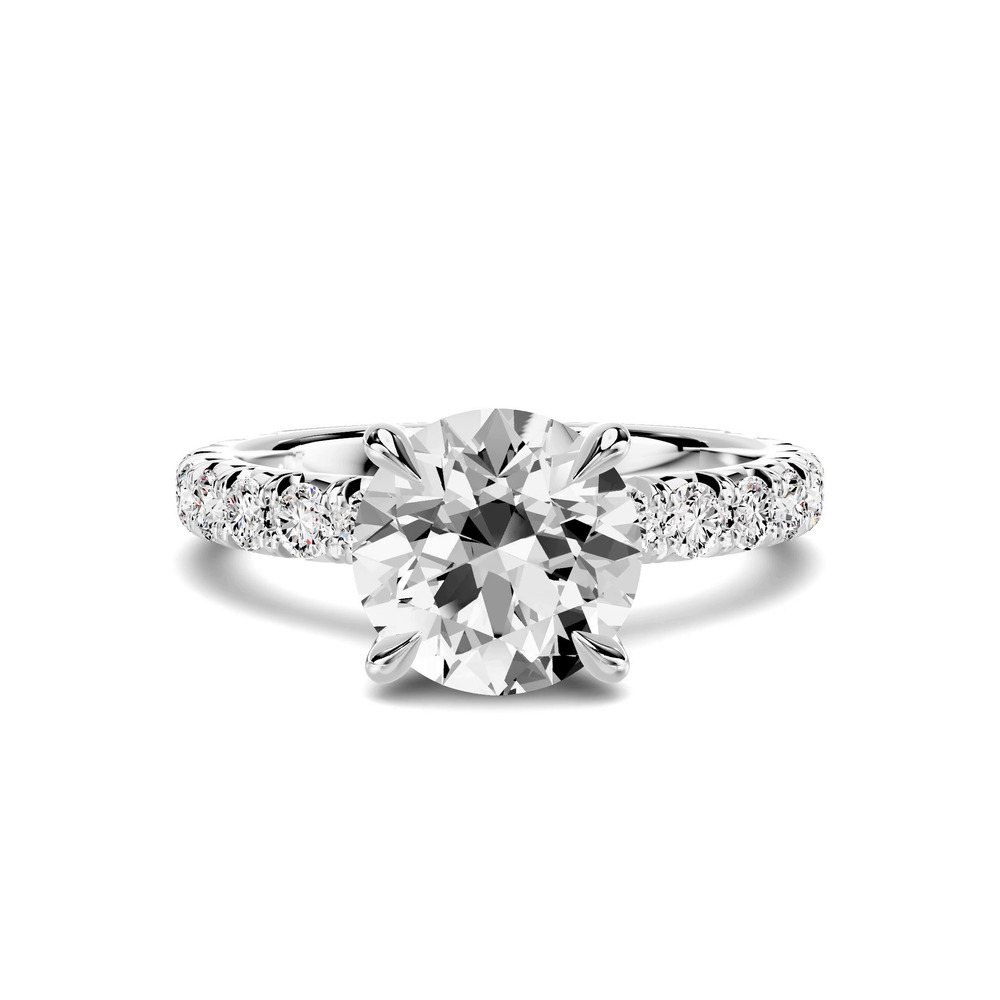 360 degree view of Lumina French Pavé Lab Engagement Ring (3/4 ct. tw.)