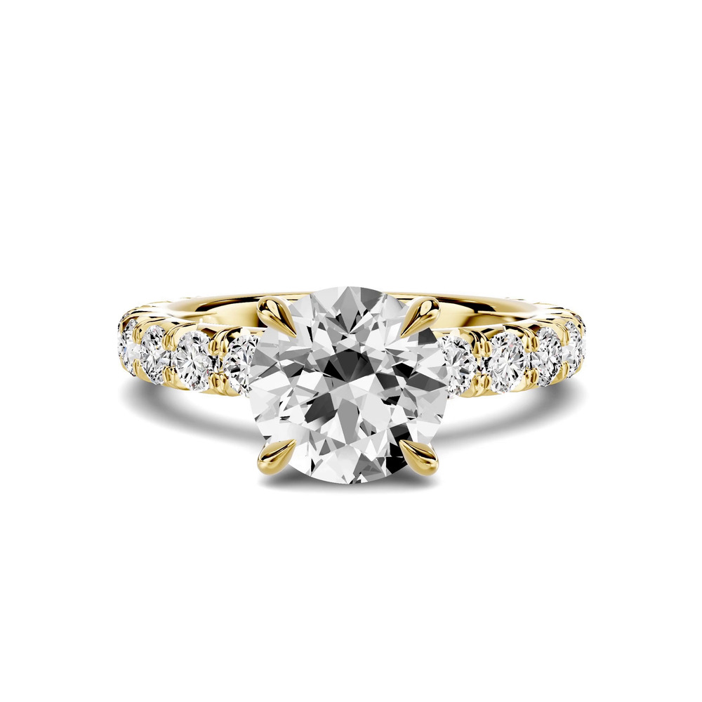 360 degree view of Lumina French Pavé Lab Engagement Ring (1 ct. tw.)