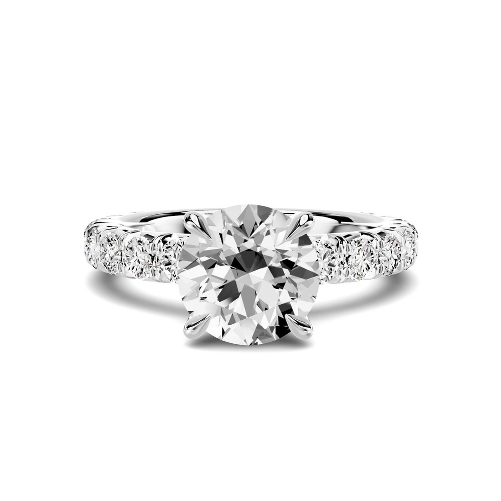 360 degree view of Lumina French Pavé Lab Engagement Ring (1 ct. tw.)