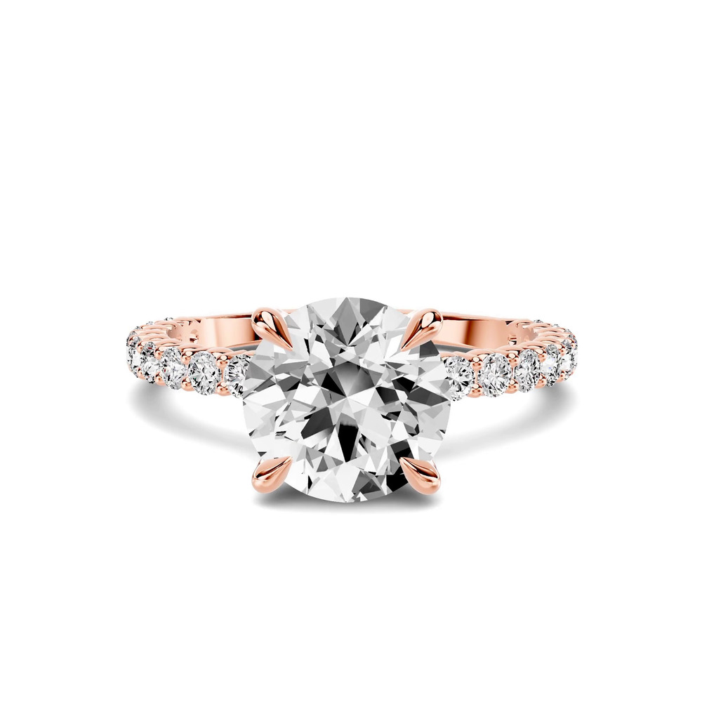 360 degree view of Aura Shared Prong Engagement Ring (0.50 ct. tw.)