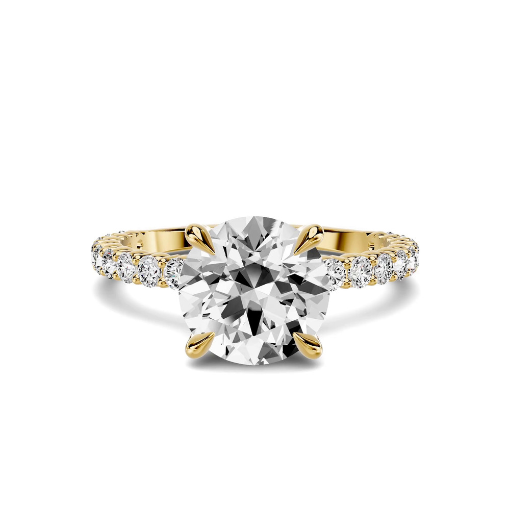 360 degree view of Aura Shared Prong Engagement Ring (0.50 ct. tw.)