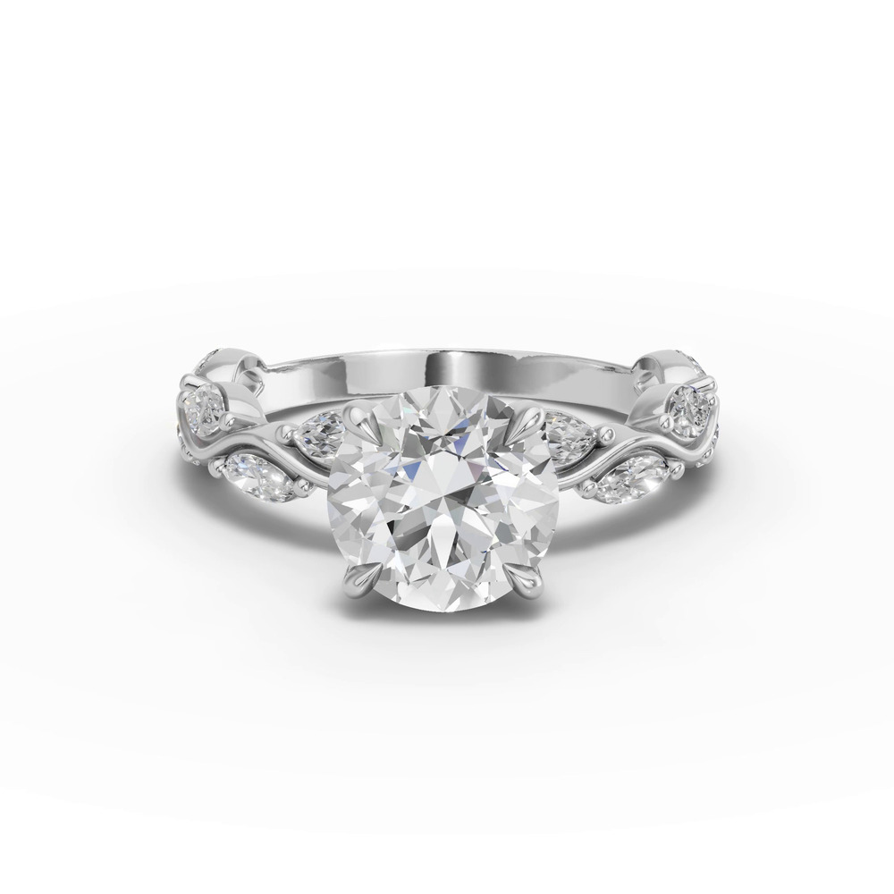 360 degree view of Edera Marquise Lab Diamond Engagement Ring