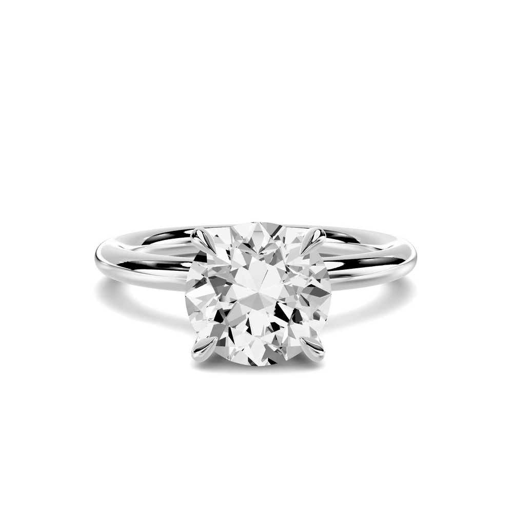 360 degree view of Stellora Crossover Solitaire Engagement Ring