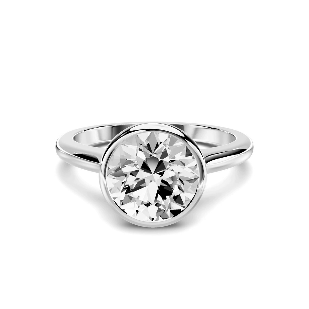 360 degree view of Stellora Bezel Engagement Ring