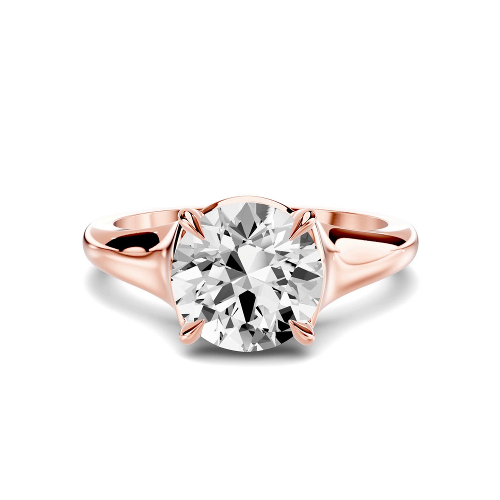 360 degree view of Stellora Grand Taper Bezel Engagement Ring