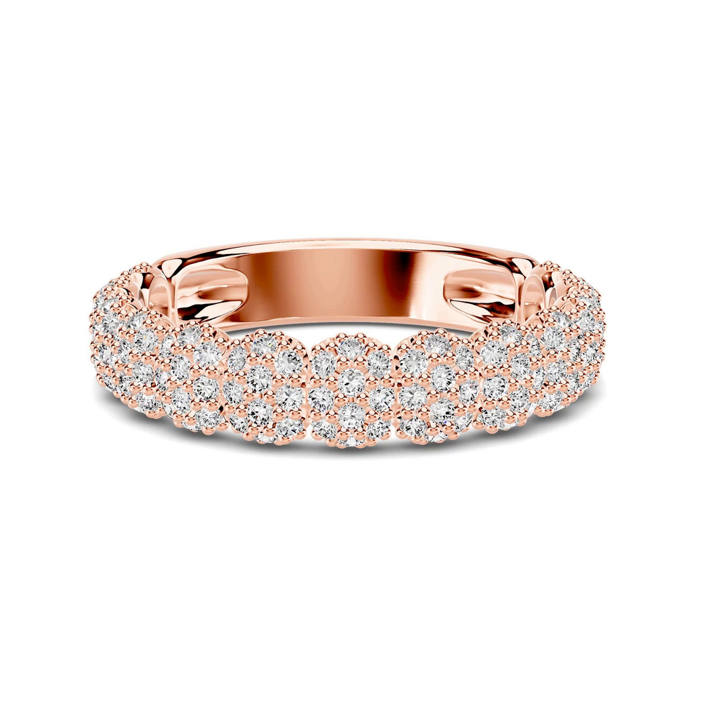 360 degree view of Alouette Pavé Band