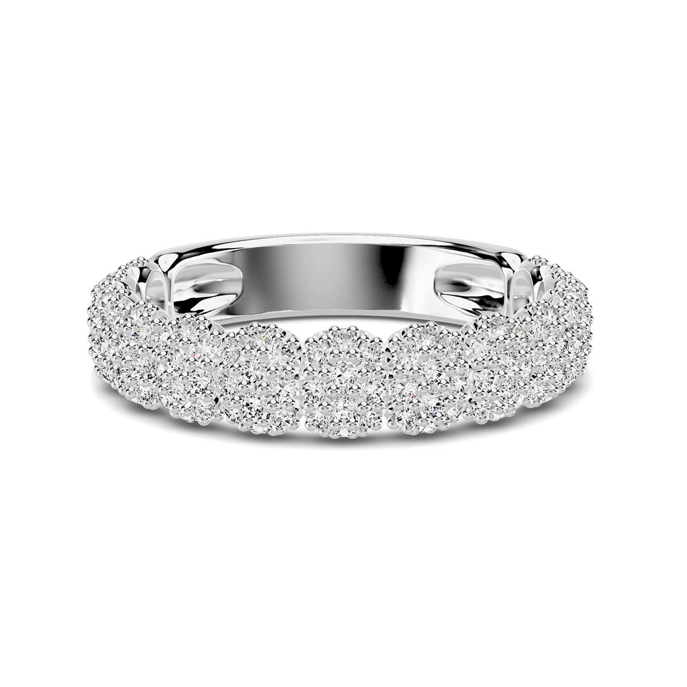 360 degree view of Alouette Pavé Band