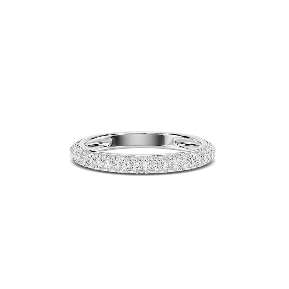 360 degree view of Selora Rolled Pavé Band