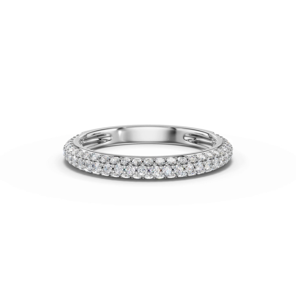 360 degree view of Selora Rolled Pavé Band