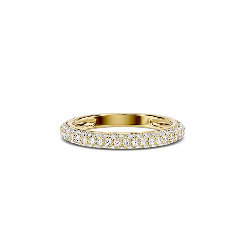 360 degree view of Selora Rolled Pavé Band