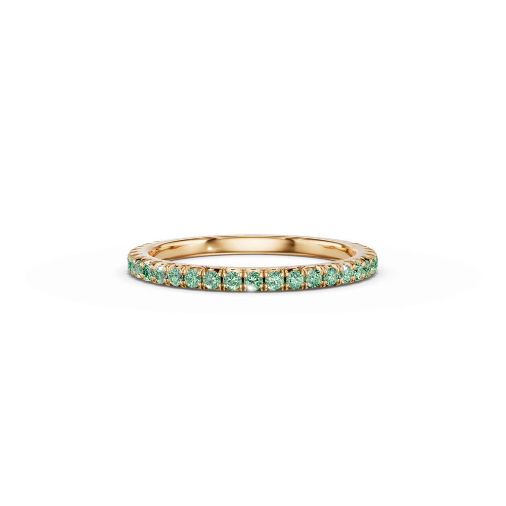 360 degree view of Lumina Fancy Green Lab Diamond French Pavé Band (1/3 ct. tw.)