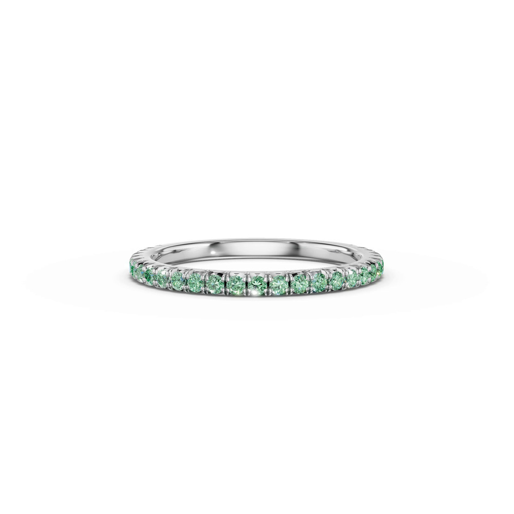 360 degree view of Lumina Fancy Green Lab Diamond French Pavé Band (1/3 ct. tw.)