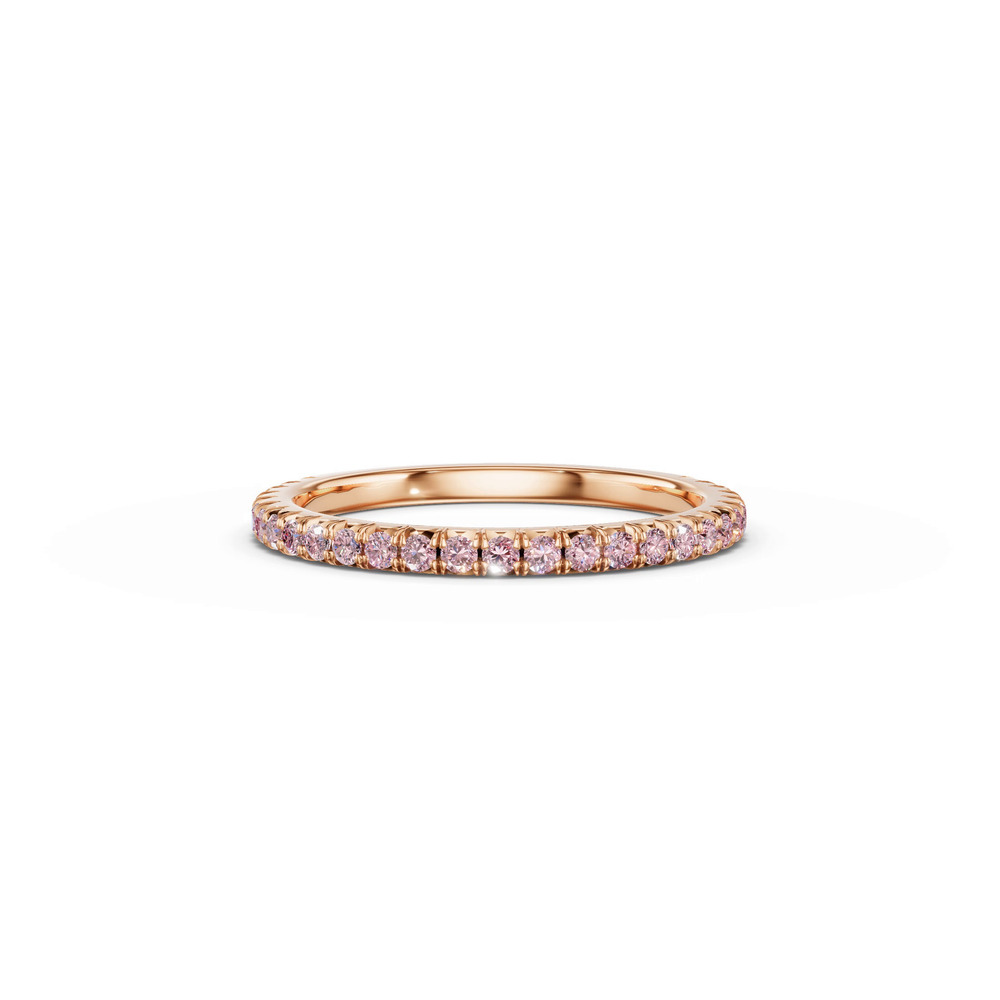 360 degree view of Lumina Fancy Pink Lab Diamond French Pavé Band (1/3 ct. tw.)