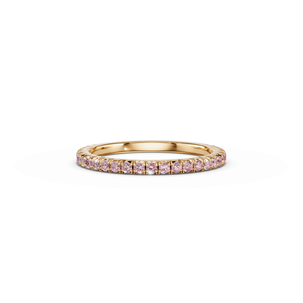 360 degree view of Lumina Fancy Pink Lab Diamond French Pavé Band (1/3 ct. tw.)