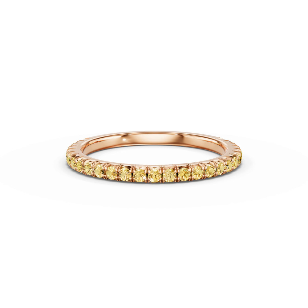 360 degree view of Lumina Fancy Yellow Lab Diamond French Pavé Band (1/3 ct. tw.)