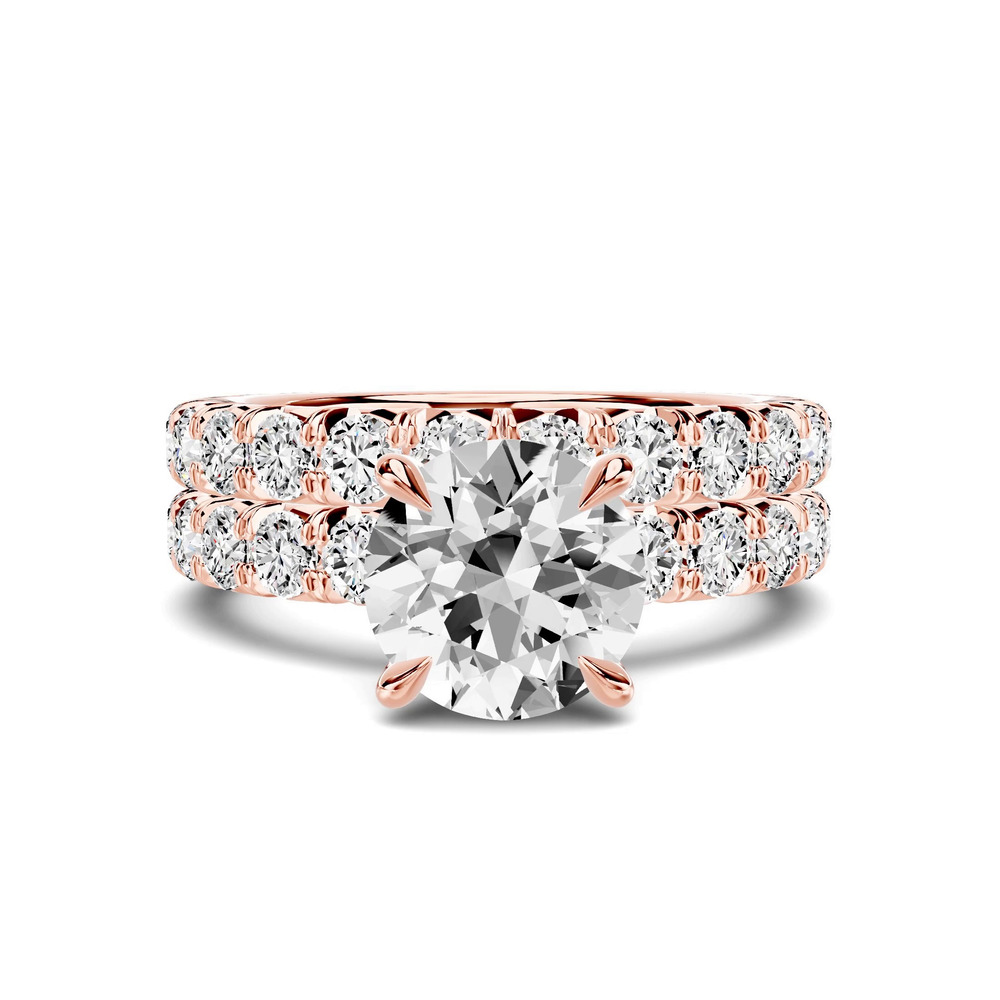 360 degree view of Lumina French Pavé Lab Band (1 ct. tw.)