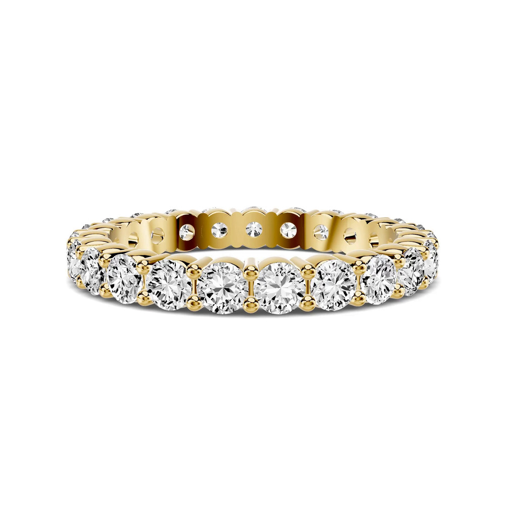 360 degree view of Aura Shared Prong Lab Eternity Band (1.75 ct. tw.)
