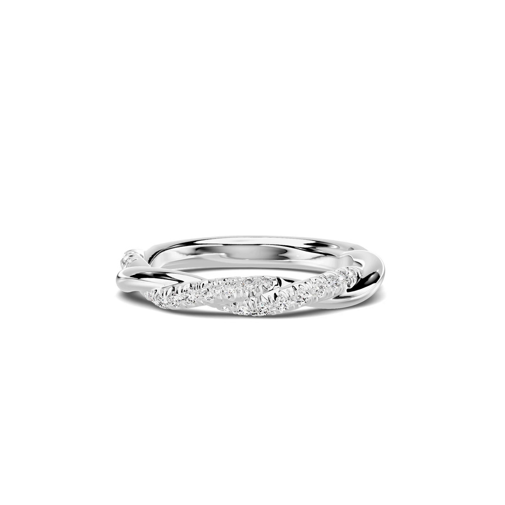 360 degree view of Riona Pavé Twist Band