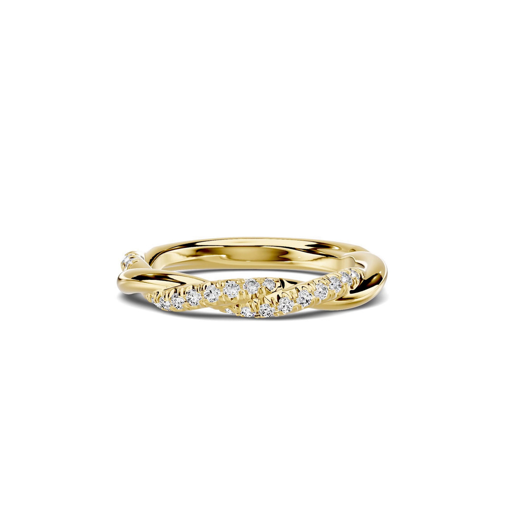360 degree view of Riona Pavé Twist Band
