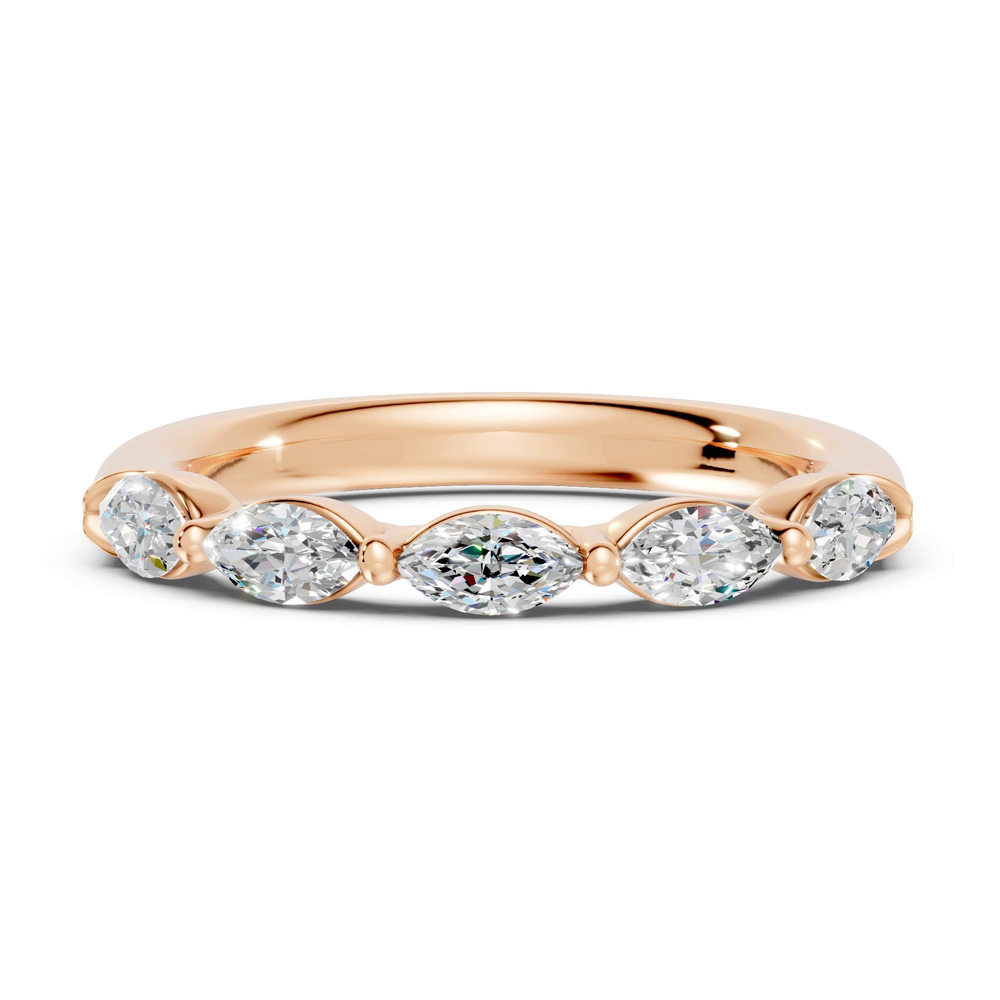 360 degree view of Marquise Five-Stone Lab Diamond Band (0.50 ct. tw.)