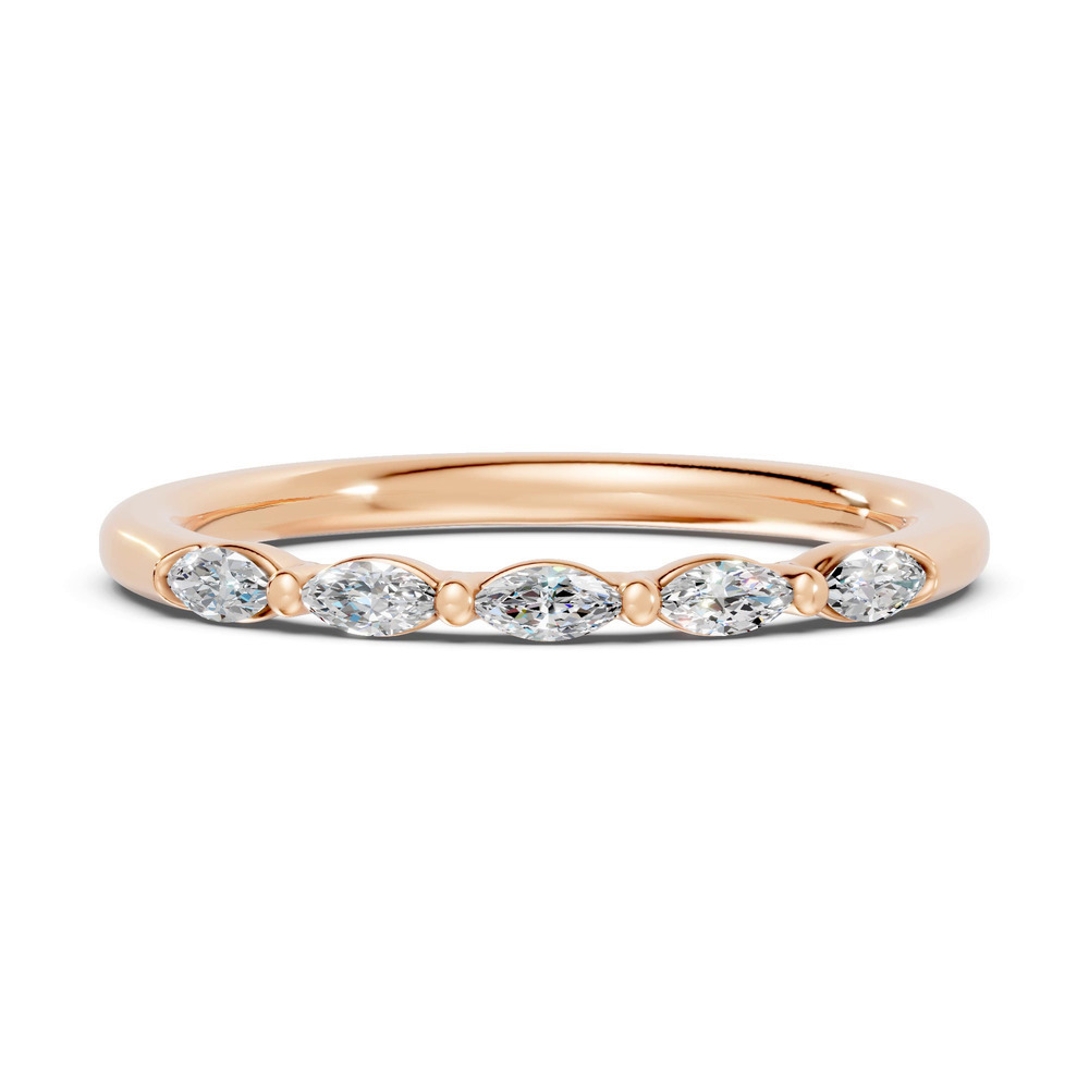 360 degree view of Marquise Five-Stone Lab Diamond Band (0.25 ct. tw.)