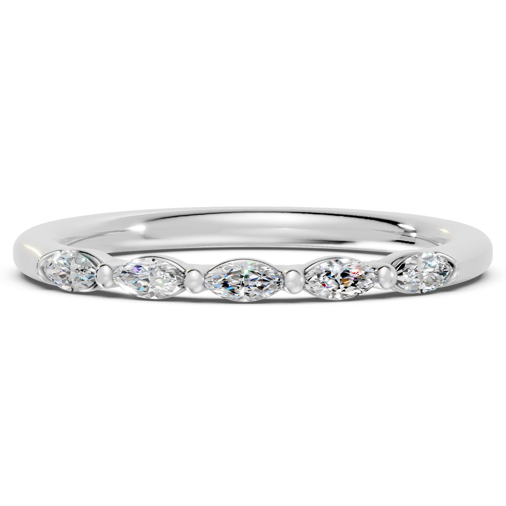 360 degree view of Marquise Five-Stone Lab Diamond Band (0.25 ct. tw.)