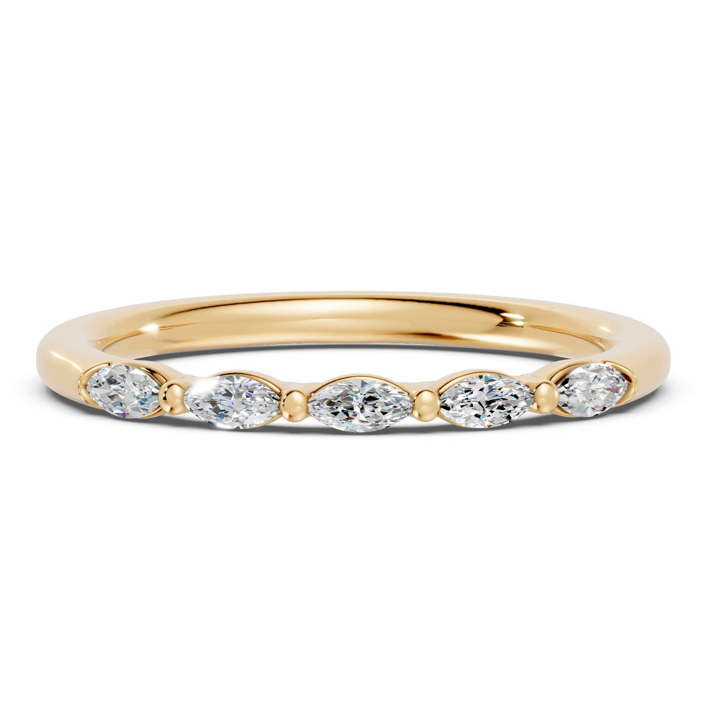 360 degree view of Marquise Five-Stone Lab Diamond Band (0.25 ct. tw.)