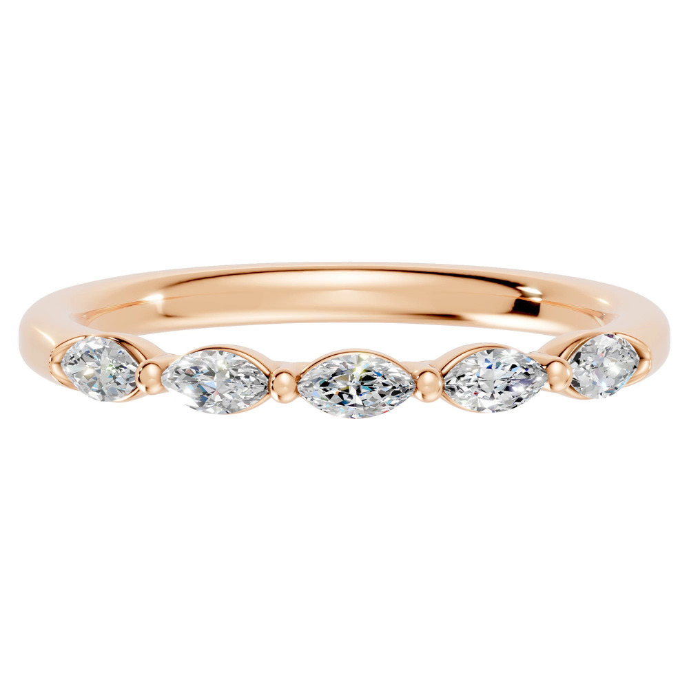 360 degree view of Marquise Five-Stone Lab Diamond Band (0.30 ct. tw.)