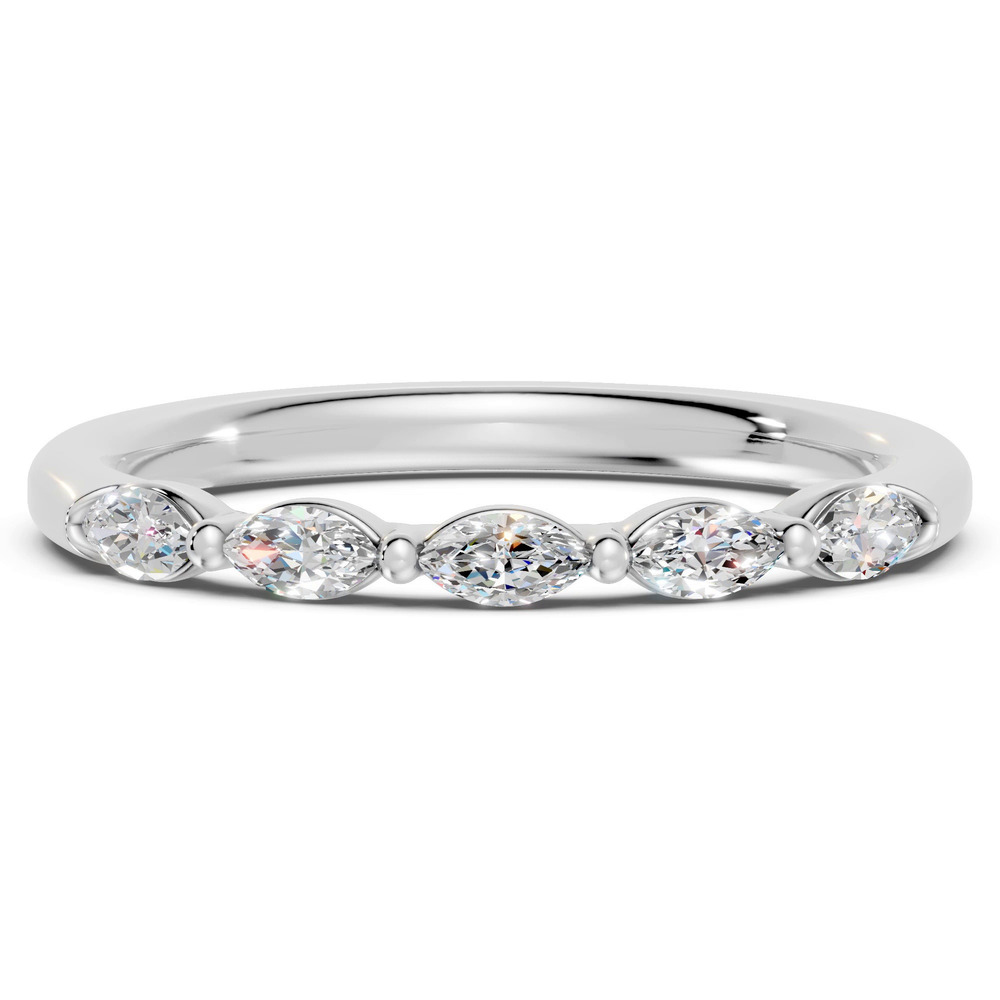 360 degree view of Marquise Five-Stone Lab Diamond Band (0.30 ct. tw.)