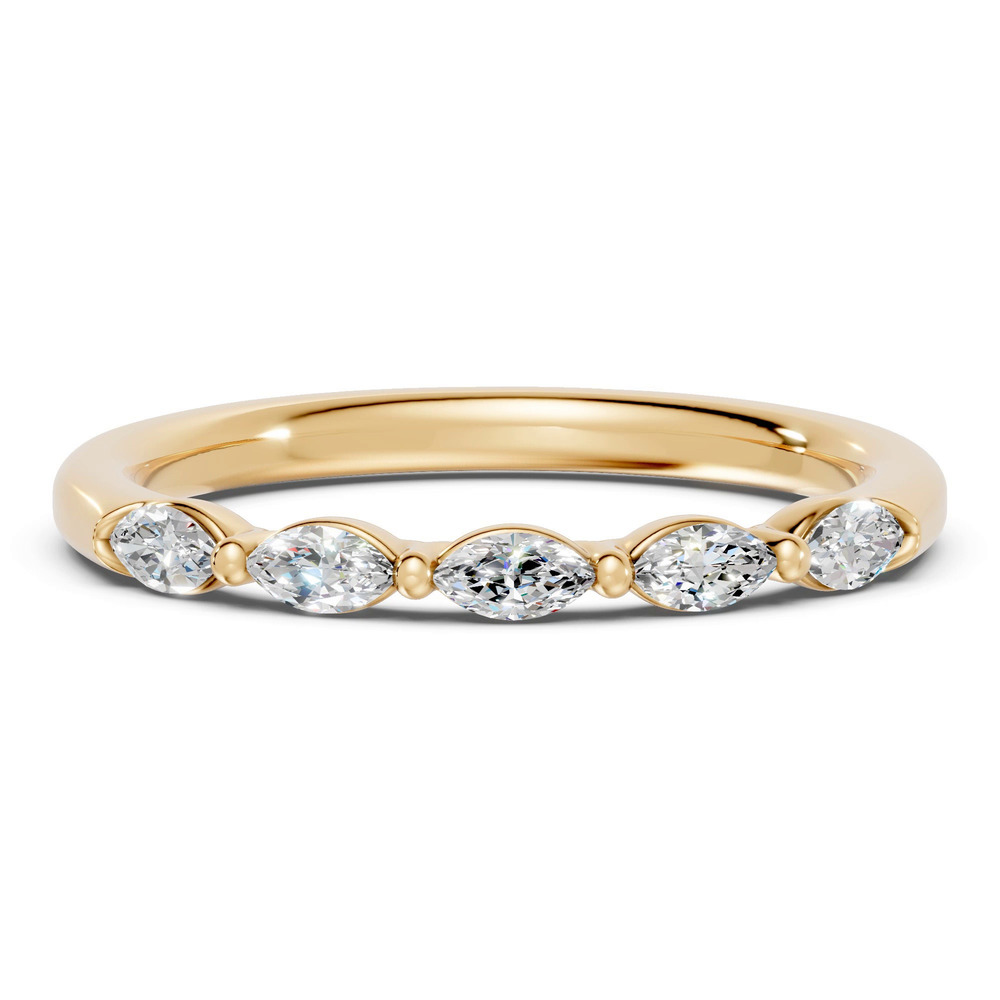360 degree view of Marquise Five-Stone Lab Diamond Band (0.30 ct tw)