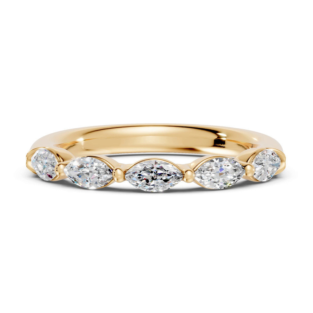 360 degree view of Marquise Five-Stone Lab Diamond Band (0.75 ct tw)