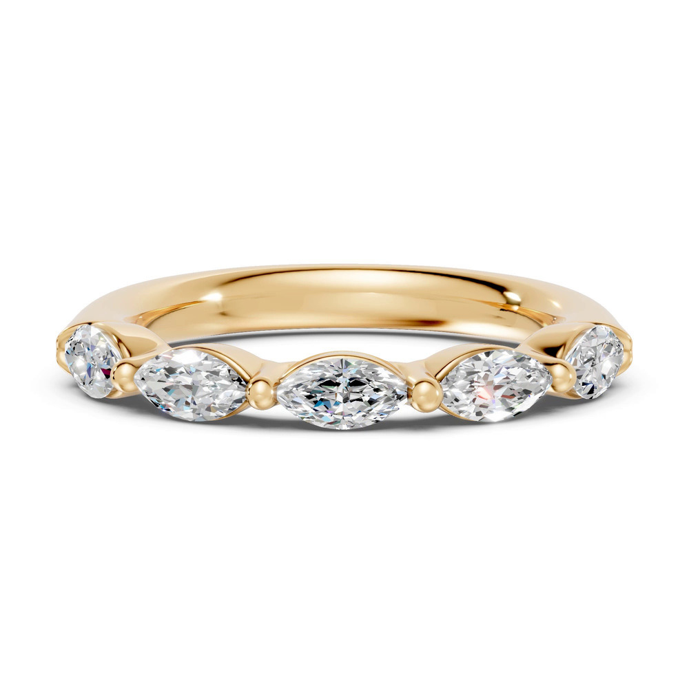 360 degree view of Marquise Five-Stone Lab Diamond Band (1.00 ct tw)