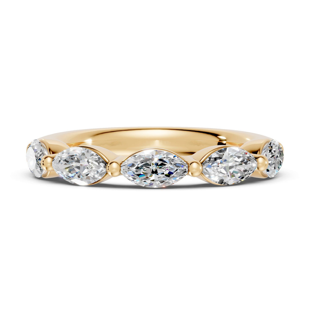 360 degree view of Marquise Five-Stone Lab Diamond Band (1.50 ct tw)