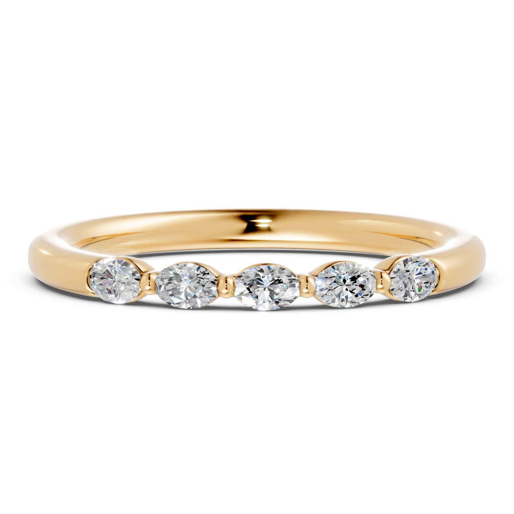 360 degree view of Oval Five-Stone Lab Diamond Band (0.30 ct. tw.)