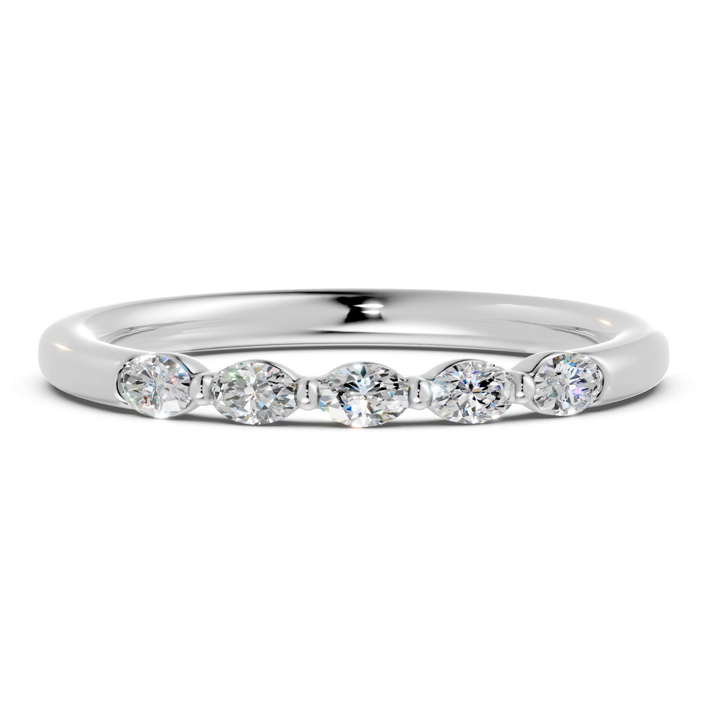 360 degree view of Oval Five-Stone Lab Diamond Band (0.30 ct. tw.)