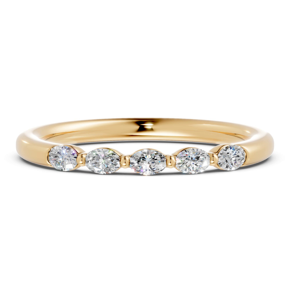 360 degree view of Oval Five-Stone Lab Diamond Band (0.30 ct. tw.)