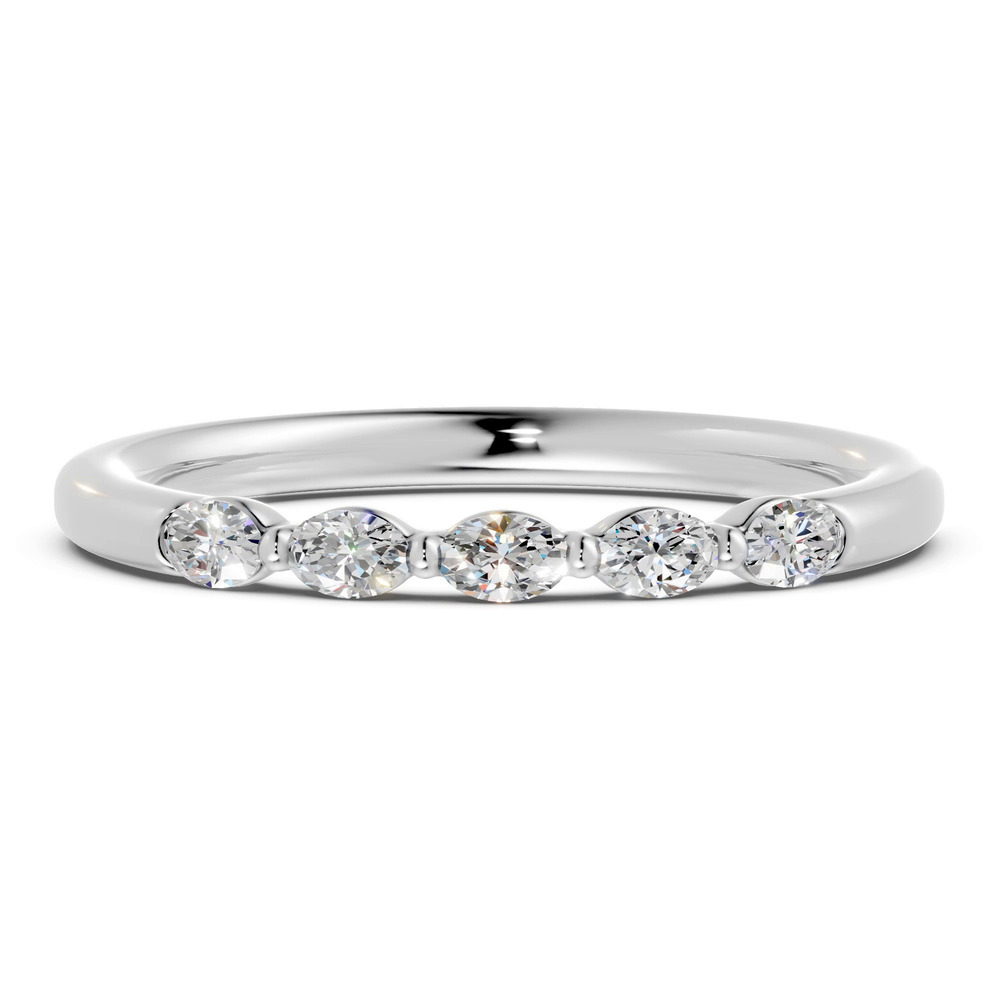 360 degree view of Oval Five-Stone Lab Diamond Band (0.30 ct. tw.)
