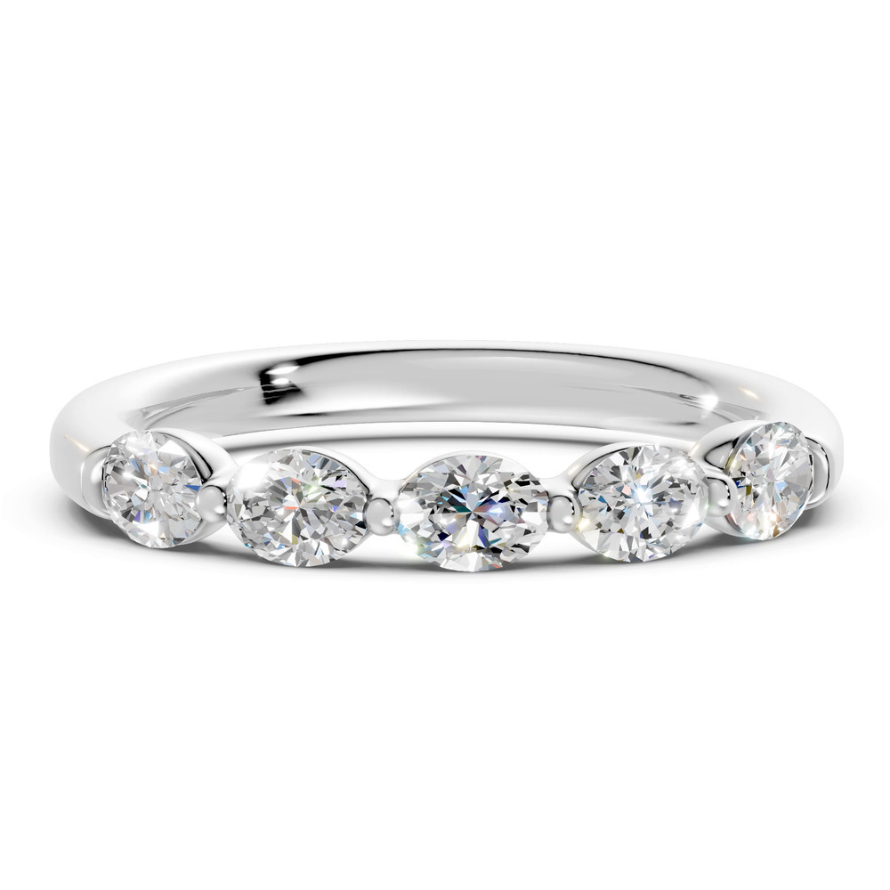 360 degree view of Oval Five-Stone Lab Diamond Band (0.75 ct. tw.)