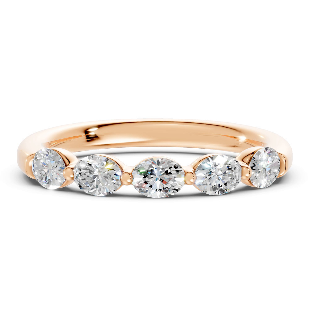 360 degree view of Oval Five-Stone Lab Diamond Band (0.75 ct. tw.)