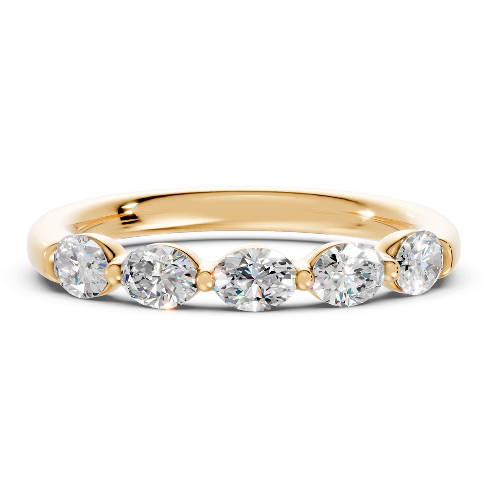 360 degree view of Oval Five-Stone Lab Diamond Band (0.75 ct. tw.)