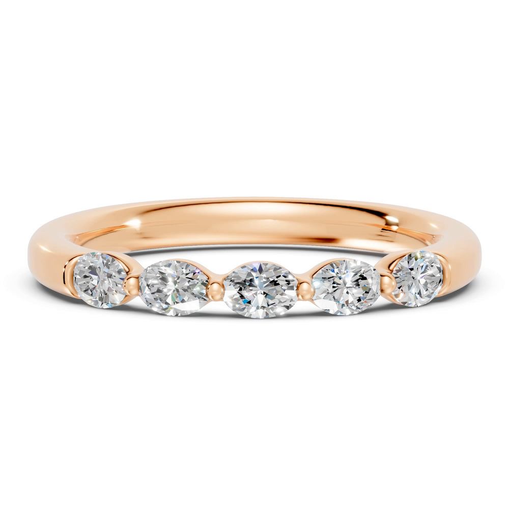 360 degree view of Oval Five-Stone Lab Diamond Band (0.50 ct. tw.)
