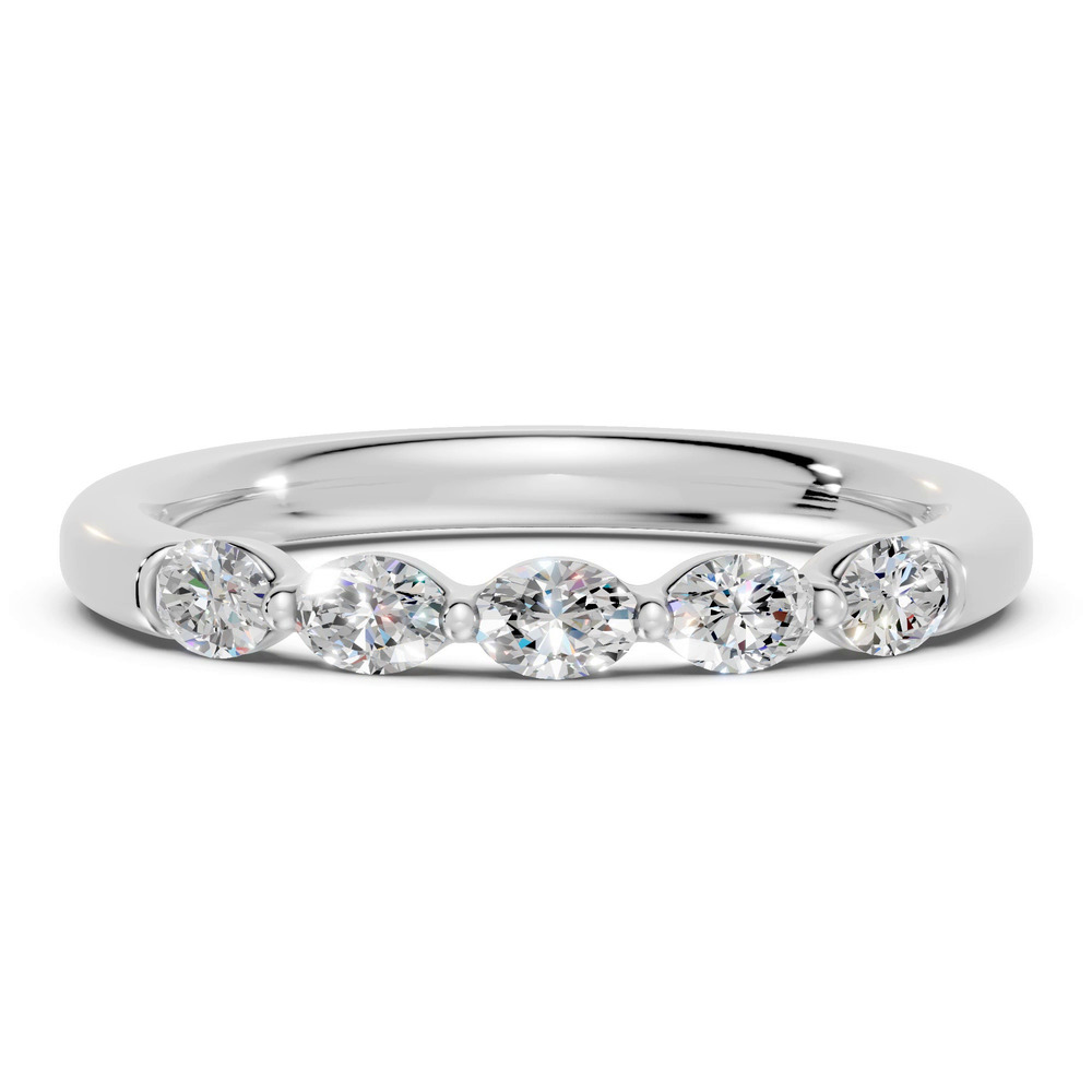 360 degree view of Oval Five-Stone Lab Diamond Band (0.50 ct. tw.)