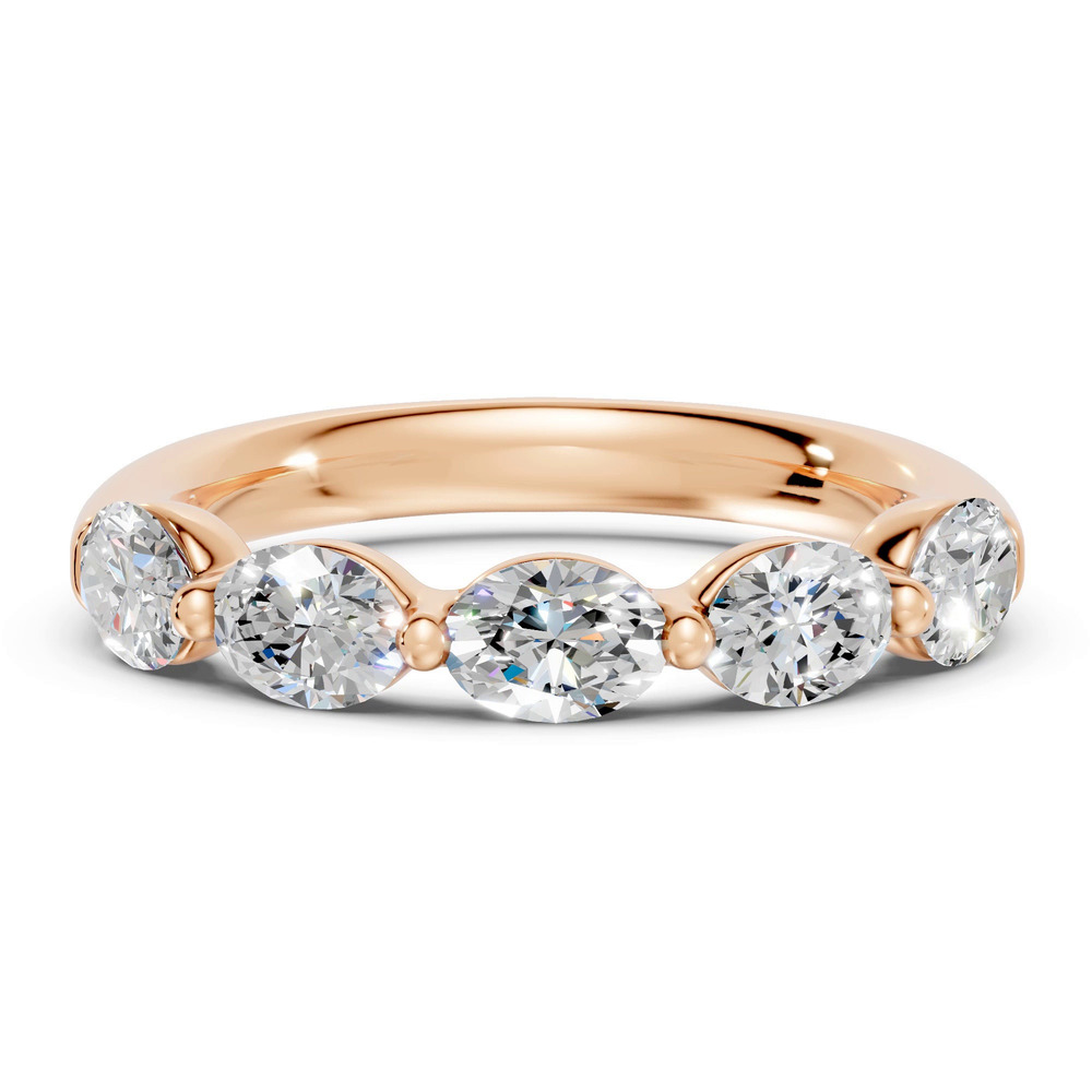 360 degree view of Oval Five-Stone Lab Diamond Band (1.50 ct. tw.)