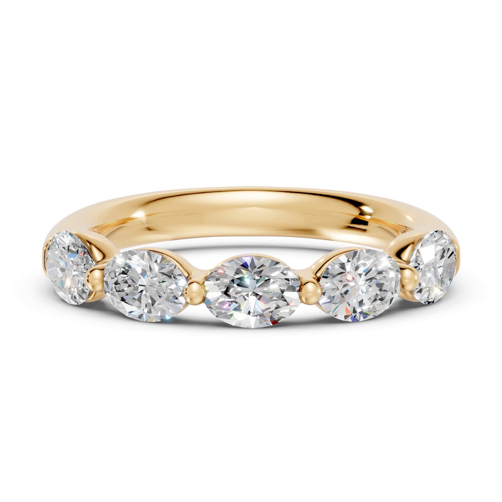 360 degree view of Oval Five-Stone Lab Diamond Band (1.50 ct. tw.)