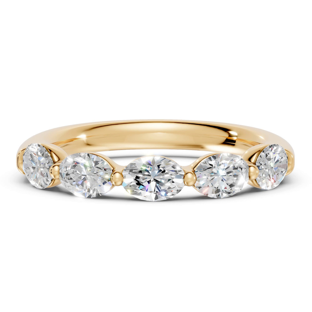 360 degree view of Oval Five-Stone Lab Diamond Band (1.25 ct. tw.)
